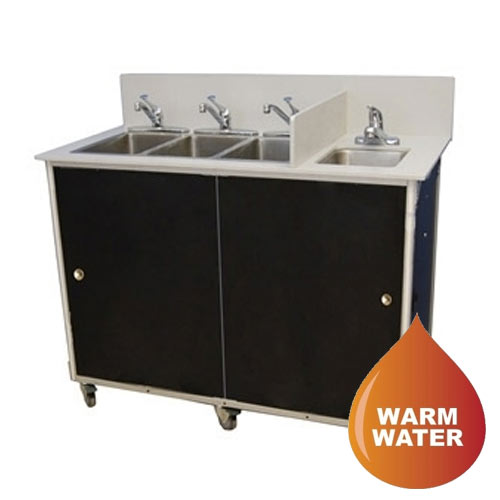 Monsam PSE-2004 Four Compact Basins Portable Self Contained Sink