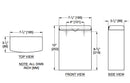 ASI 20852, Roval(TM) Surface Mounted Sanitary Waste Receptacle