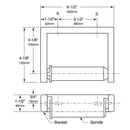 Bobrick B-2730 Commercial Restroom Single Roll Toilet Tissue Dispenser