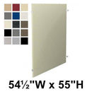 Bradley Toilet Partition Panel, Plastic, 54 1/2"W x 55"H, Quick Ship, Greenguard - P440-57