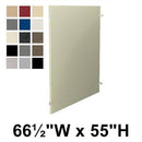Bradley Toilet Partition Panel, Plastic, 66 1/2"W x 55"H, Quick Ship, Greenguard - P440-69