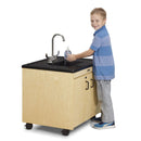 Jonti-Craft 1370JC, 26" Child Height Portable Sink, Plastic Sink Basin, Black Top