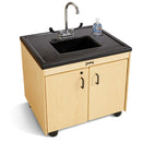 Jonti-Craft 1370JC, 26" Child Height Portable Sink, Plastic Sink Basin, Black Top