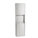 Bradley 234-1135 Towel/Waste, 12 Gal., Surface Mounted Towel / Waste Unit, Surface Hinged Waste Cover