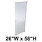 Hadrian Restroom Stall Door, Stainless Steel, 26" x 58", Includes 601005 Chrome In-Swing Hardware Kit - 510026-900