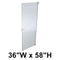 Hadrian Restroom Stall Door, Stainless Steel, 36" x 58", Includes 601025 Chrome B/F Out-Swing Hardware Kit - 510036-900