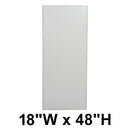 Hadrian 520118-900 Stainless Steel Urinal Screen 18" x 48, Includes 600429 Chrome Stirrup Bracket Mounting Kit