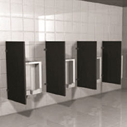 Hadrian 20124 Solid Plastic Urinal Screen 24