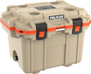 Pelican Cooler 30QT Elite, Tan w/ Orange Trim - 30Q-2-TANORG