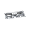 Elkay CMR43224 20 Gauge Stainless Steel 43' x 22' x 7' Triple Bowl Top Mount Kitchen Sink
