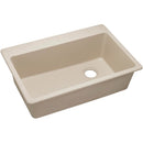 Elkay ELG13322PT0 Elkay Quartz Classic 33' x 22' x 9-1/2' Single Bowl Top Mount Sink, Putty