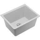 Elkay ELGU251912PDWH0 Elkay Quartz Classic 25' x 18-1/2' x 11-13/16' Undermount Laundry Sink with Perfect Drain, White