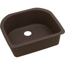 Elkay ELXSU2522CN0 Elkay Quartz Luxe 25' x 22' x 8-1/2' Single Bowl Undermount Sink, Chestnut