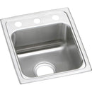 Elkay LR15171 18 Gauge Stainless Steel 15' x 17.5' x 7.625' Single Bowl Top Mount Bar/Prep Sink