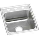 Elkay LRAD1720600 18 Gauge Stainless Steel 17' x 20' x 6' Single Bowl Top Mount Kitchen Sink
