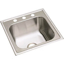 Elkay DPC1202010MR2 20 Gauge Stainless Steel 20" x 20" x 10.125" Single Bowl Top Mount Laundry/Utility Sink