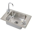Elkay CDKAD251765C 20 Gauge Stainless Steel 25' x 17' x 6.5' Single Bowl Top Mount Sink Kit