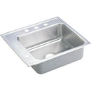 Elkay DRKADQ252255L0 18 Gauge Stainless Steel 25' x 22' x 5.5' Single Bowl Top Mount Sink