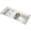 Elkay DRKR3717L4 18 Gauge Stainless Steel 37.25' x 17' x 7.625' Double Bowl Top Mount Sink