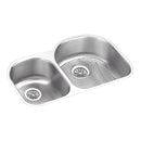 Elkay ELUH311910LDBG 18 Gauge Stainless Steel 31.25' x 20' x 10' Double Bowl Undermount Kitchen Sink Kit