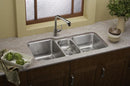 Elkay ELUH4020 18 Gauge Stainless Steel 40' x 20.5' x 9.875' Triple Bowl Undermount Kitchen Sink