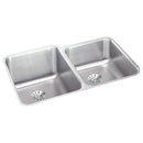 Elkay ELUHAD312050RPD 18 Gauge Stainless Steel 31.25' x 20.5' x 4.875' Double Bowl Undermount Kitchen Sink Kit