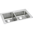 Elkay LGR37220 18 Gauge Stainless Steel 37' x 22' x 10' Double Bowl Top Mount Kitchen Sink
