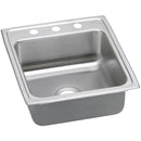 Elkay LRADQ202255MR2 18 Gauge Stainless Steel 19.5' x 22' x 5.5' Single Bowl Top Mount Kitchen Sink