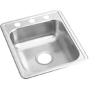 Elkay D117211 22 Gauge Stainless Steel 17" x 21.25" x 6.5" Single Bowl Top Mount Bar/Prep Sink