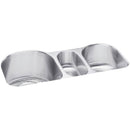 Elkay ELUH3920DBG 18 Gauge Stainless Steel 39.5' x 20' x 10' Triple Bowl Undermount Kitchen Sink Kit