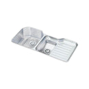 Elkay ELUH4221LDBG 18 Gauge Stainless Steel 41.5' x 20.5' x 9.5' Double Bowl Undermount Kitchen Sink Kit