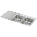 Elkay ILR4822R0 18 Gauge Stainless Steel 48' x 22' x 7.625' Double Bowl Top Mount Kitchen Sink