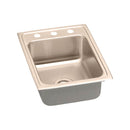 Elkay LR1722OS4-CU 18 Gauge CuVerro antimicrobial copper 17' x 22' x 7.625' Single Bowl Top Mount Sink