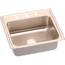 Elkay LR22193-CU 18 Gauge CuVerro antimicrobial copper 22' x 19.5' x 7.625' Single Bowl Top Mount Sink