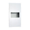 ASI 64623-00 Piatto Recessed Paper Towel Dispenser and Waste Receptacle, White Phenolic Door, 14-1/4" x 28" x 4-9/16"