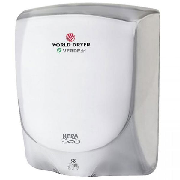 World Dryer VERDEdri Q-972A Suface-Mounted ADA Hand Dryer, Polished Stainless Steel, Updated Part Number: Q-972A2