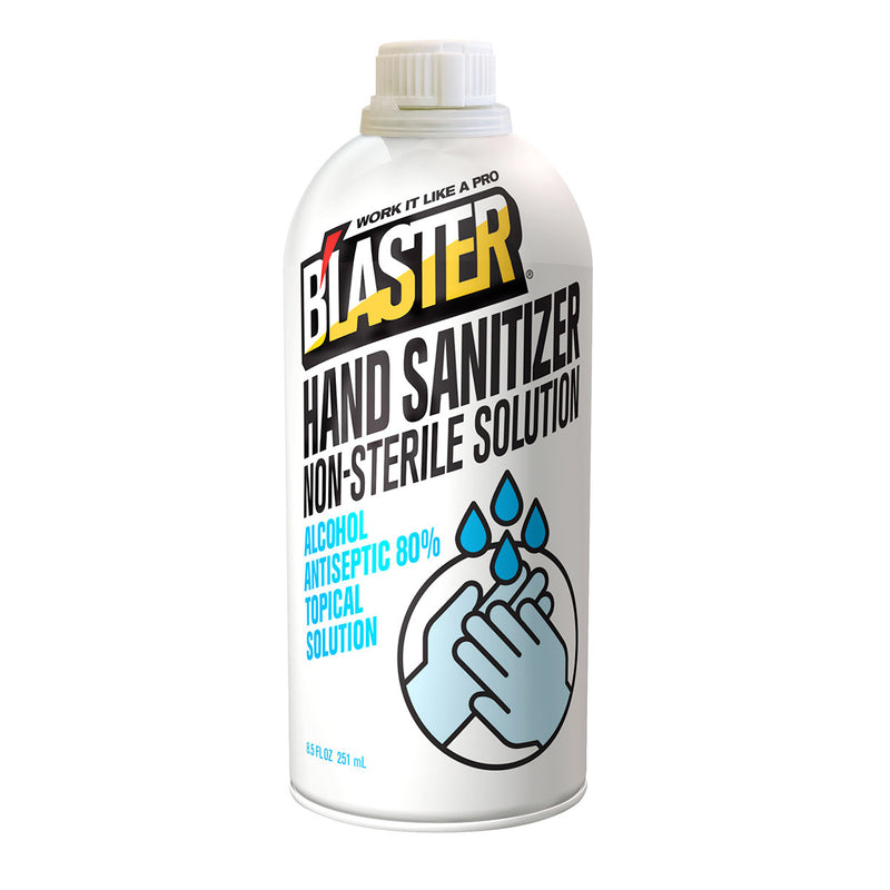 Blaster Liquid Hand Sanitizer 8.5 oz, Alcohol Antiseptic 80% Topical Solution - Pkg Qty: 12, BLA-8-HS-PR