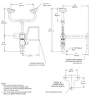 Guardian G1771 Eye/Face Wash Station, Wall Mounted, Less Bowl