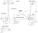 Guardian G1778 Eye/Face Wash Station, Wall Mounted AutoFlow Swing-Down
