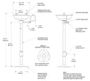 Guardian G1825 Eyewash Station, Pedestal Mounted, Stainless Steel Bowl
