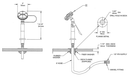 Haws 8904 AXION MSR Counter-Mount Eyewash Station and Body Spray Head