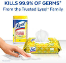 Lysol Disinfecting Wipes, Kills 99.9% of Viruses and Bacteria, 80 Wipes/Pack, 6 Packs/Case - RAC99716