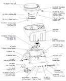 PolyJohn Mini-Flush Portable Toilet, MF02-1000