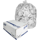 Genuine Joe GJO01757 High-Density Can Liners, Medium Size, 33 Gal Capacity, 40" L x 33" W x 0.43 Mil (11 Micron) Thickness, Clear, Resin, Office Waste, Industrial Trash, 20/Carton
