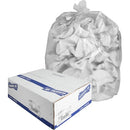 Genuine Joe GJO01758 High-Density Can Liners, Large Size, 45 Gal Capacity, 48" L x 40" W x 0.63 Mil (16 Micron) Thickness, Clear, Resin, Office Waste, Industrial Trash, 10/Carton