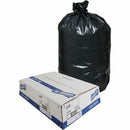 Genuine Joe GJO01535 Heavy-Duty Trash Can Liners, 60 Gal Capacity, 56" L x 39" W x 1.50 Mil (38 Micron) Thickness, Low-Density, Black, Plastic Resin, Debris, Can, Waste, 50/Box