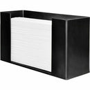 Genuine Joe GJO11524 Folded Paper Towel Dispenser, C Fold, Multifold Dispenser, 6.8" Height x 11.5" W x 4.1" D, Acrylic, Black, Wall-Mountable