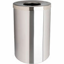 Genuine Joe GJO58895 30 Gallon Stainless Steel Trash Receptacle, 30 Gal Capacity, Durable, Heavy Duty, 31.5" Height x 20" Diameter, Silver
