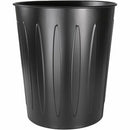 Genuine Joe GJO58897 6-Gallon Fire-Safe Trash Can, 6 Gal Capacity, Fire-Safe, Sturdy, 14" Height x 13" Diameter, Metal, Steel, Black