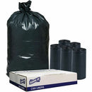 Genuine Joe GJO70057 Slim Jim 23-Gallon Can Liners, Medium Size, 23 Gal Capacity, 43" L x 28.50" W, Low-Density, Black, Office Waste, Food, Recycled
